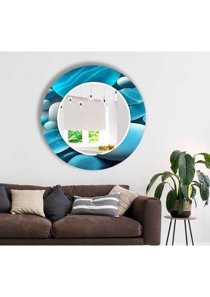 Zen & Spa Taşları Temperli Cam Duvar Aynası