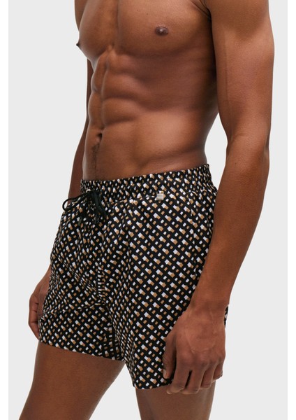 Deniz Şortu Monogram Baskılı Tamamı Astarlı Hızlı Kuruyan Mayo Short Erkek Mayo Short 50515720 004 fiyatları