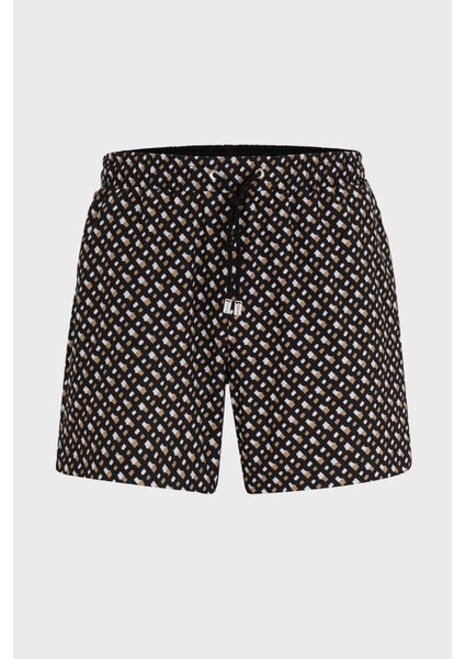 Deniz Şortu Monogram Baskılı Tamamı Astarlı Hızlı Kuruyan Mayo Short Erkek Mayo Short 50515720 004 fırsatları