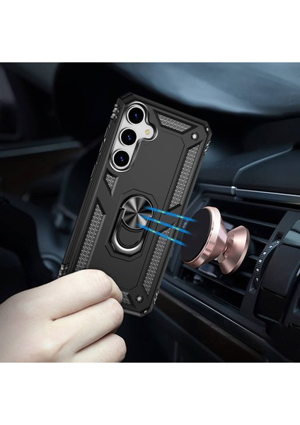 Galaxy S24 Kılıf Vega Tank Sert Yüzüklü Standlı Zırh Koruma Kapak indirimleri