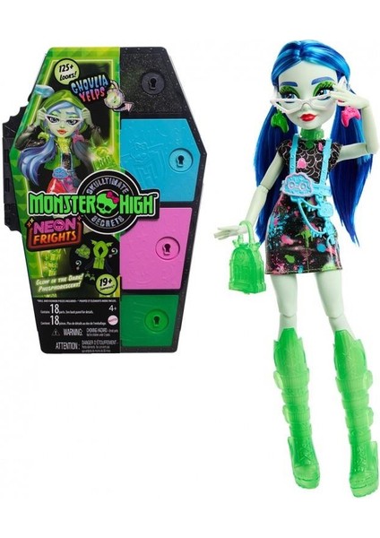 Monster High Gizemli Arkadaşlar Oyun Seti S3 Neon Frights Ghoulia HNF81