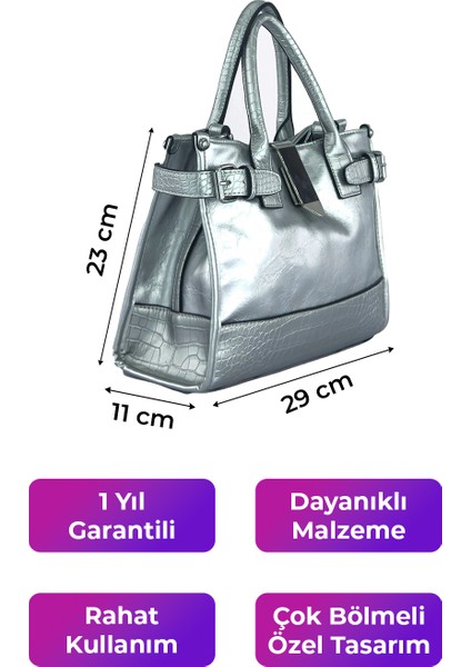 Kriste Bell Kadın Çantası Gümüş 26328 fiyatları