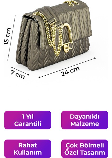 Kriste Bell Kadın Çanta Pewter 26411 fiyatları