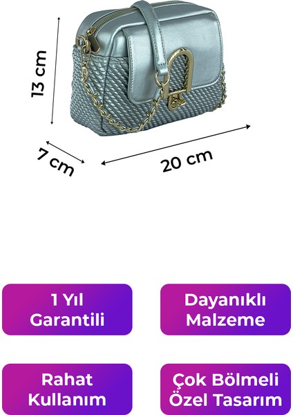 Kriste Bell Kadın Çanta Gümüş 26412 fiyatları
