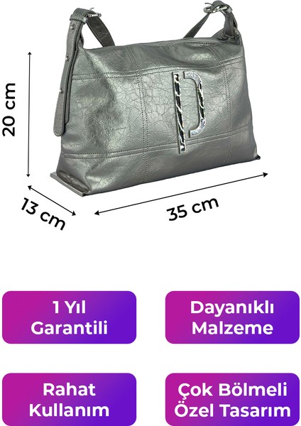 Kriste Bell Çapraz Askılı Kadın Çanta Pewter 26552 fiyatları