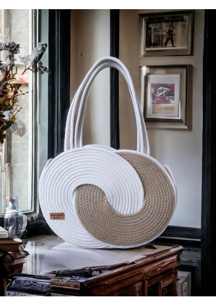 Hasır Çanta Günlük Omuz Çantası El Emeği Handmade Tasarım Tarz Yaz MODA-YÜK.25CMXEN.35CM fırsatları