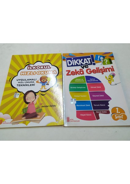 Yayıncılık Dikkat ve Zeka Gelişimi - İlkokul Hızlı Okuma 2'li Set