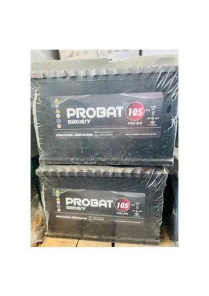 12 V 105 Amper Probat Akü . Yeni Üretim.!!
