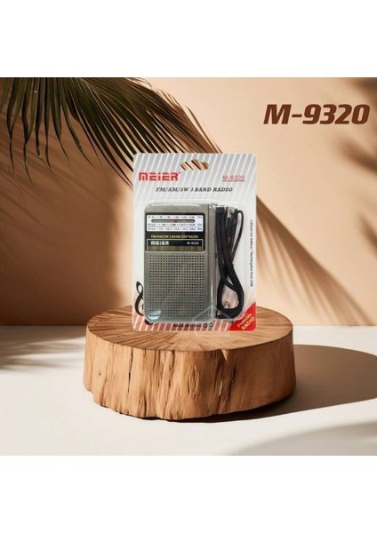 M-9320 Şarjlı Fm Am Sw 3 Bandlı Cep Radyosu El Radyosu