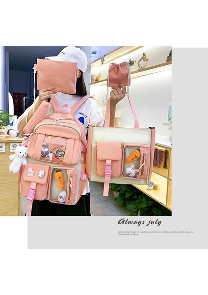 5 Parçalı Büyük Kapasiteli Okul Çantası Seti (Yurt Dışından) fiyatları