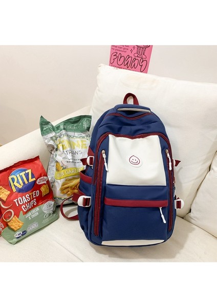 Blok Renkli Okul Çantası (Yurt Dışından) fırsatları