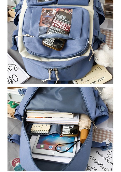 5 Parçalı Büyük Kapasiteli Okul Çantası Seti (Yurt Dışından) indirimleri