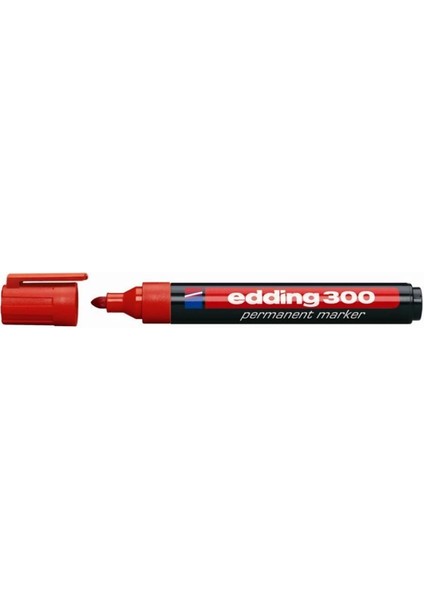 Permanent Markör Yuvarlak Uç Kırmızı ED-300 ( 5 Adet )