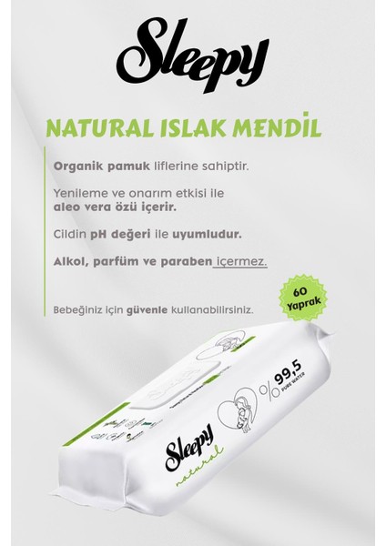 Natural Islak Bebek Havlusu 25 Al 23 Öde Hediyeli