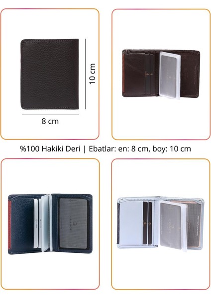 Hakiki Deri Erkek Cüzdanı Kırmızı 702