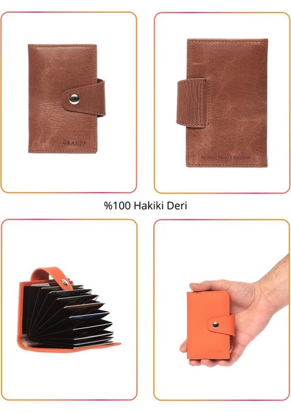 Grande Hakiki Deri Erkek Kartlık Biscuit 827 fiyatları