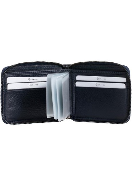 Grande Hakiki Deri Erkek Cüzdan Lacivert 722 modelleri