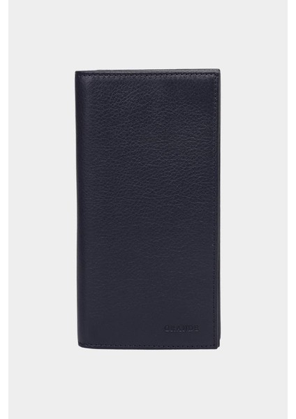 Grande Hakiki Deri Erkek Cüzdan Lacivert 1764