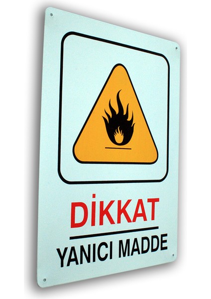 Metal Iş Güvenliği Uyarı ve Yönlendirme Levhaları 25,5X36 Cm.