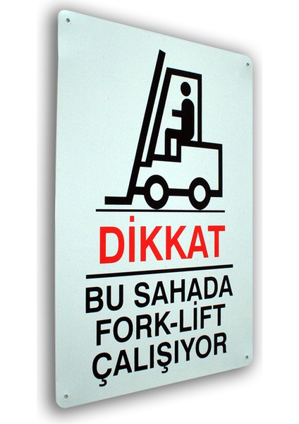 Metal Iş Güvenliği Uyarı ve Yönlendirme Levhaları 25,5X36 Cm.