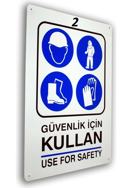 Metal Iş Güvenliği Uyarı ve Yönlendirme Levhaları 25,5X36 Cm.
