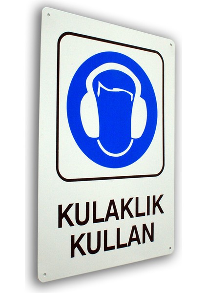 Metal Iş Güvenliği Uyarı ve Yönlendirme Levhaları 25,5X36 Cm.