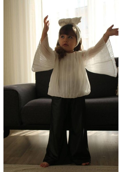 Kız Çocuk Deri Pantolon Bluz Tarz Takım fiyatları