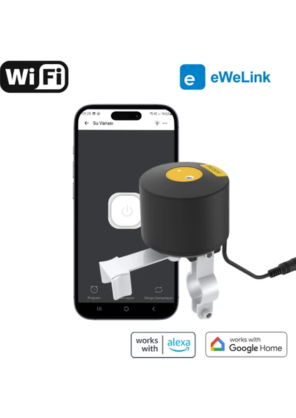 Wifi Su - Gaz Kollu Vana Kontrolcüsü ( Sonoff- Ewelink Uyumlu Akıllı Vana )