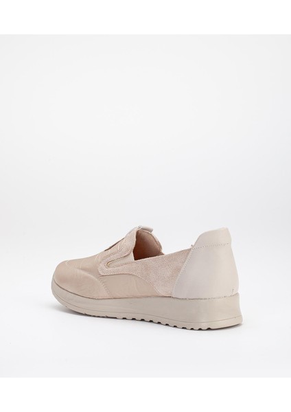 Süet ve Paraşüt Malzeme Taş Detaylı Bej Kadın Günlük Ayakkabı indirimleri