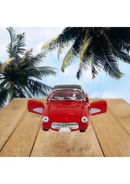 Nostaljik Metal Çek Bırak Araba Kırmızı Kapılar Açılır ( 1/36 Ölçek ) Mod:2