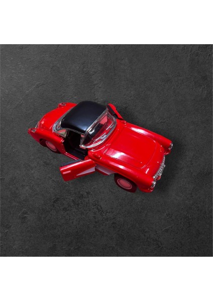 Nostaljik Metal Çek Bırak Araba Kırmızı Kapılar Açılır ( 1/36 Ölçek ) Mod:2 modelleri