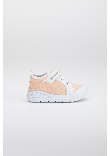 Şirinbebe Şiringenç Keten Somon Kız Ilkadım Bebek Çocuk Ayakkabısı indirimleri