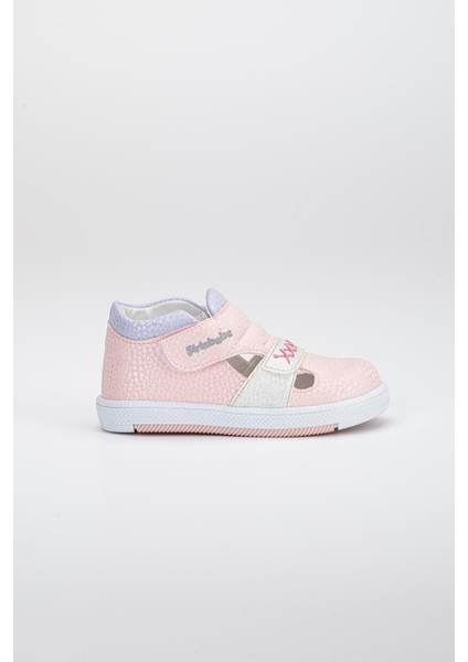 Şirinbebe Şiringenç Dikiş Detaylı Iki Cırtlı Pudra Kız Ilkadım Bebek Çocuk Ayakkabısı fırsatları