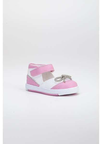 Şirinbebe Cırtlı Taşlı Pembe Kız Ilkadım Bebek Ayakkabısı modelleri