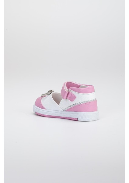 Şirinbebe Cırtlı Taşlı Pembe Kız Ilkadım Bebek Ayakkabısı fırsatları