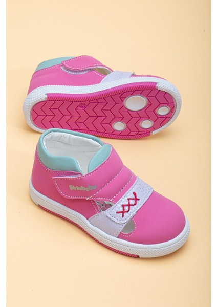 Şirinbebe Şiringenç Dikiş Detaylı Iki Cırtlı Fuşya Kız Ilkadım Bebek Çocuk Ayakkabısı fiyatları
