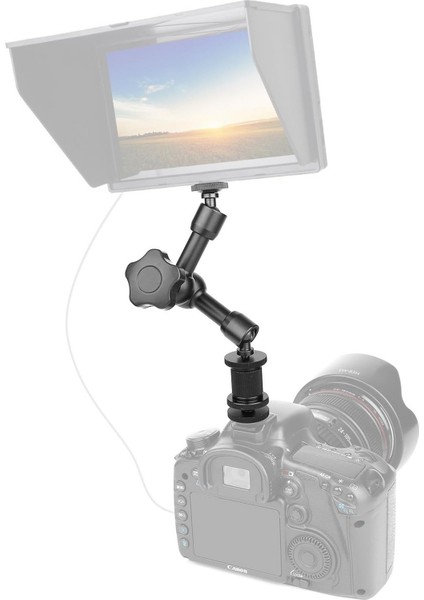 7" Inç Magic Arm Sihirli Kol Flaş , Mikrofon , LED , LCD Montör , Aksiyon Kamerası ve Telefon Bağlamak Için.