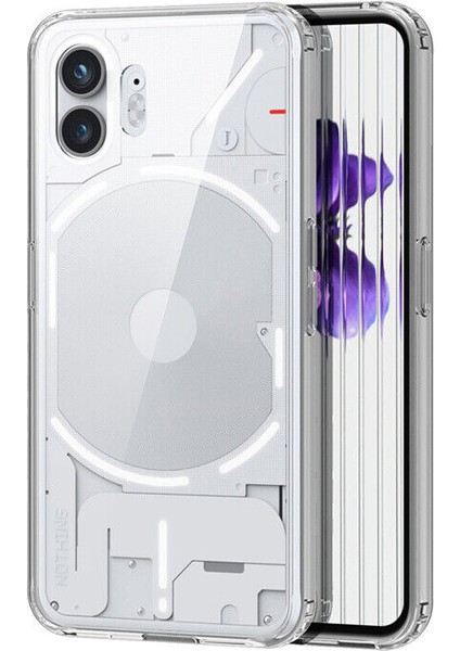 Nothing Phone 2 Kılıf Silikon Şeffaf + Ekran Koruyucu