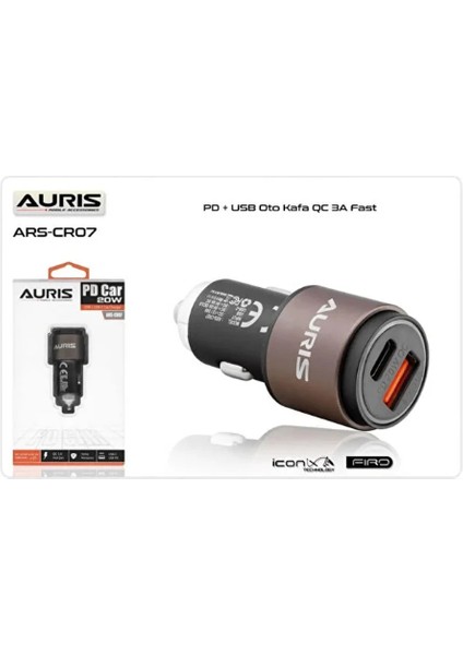 Araç Şarj Cihazı Oto Çakmaklık Şarjı USB Pd 20 Watt Hızlı Şarj Qc 3.0 USB + USB C 2 Port Araç Şarjı
