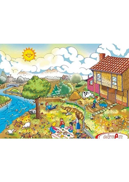 Ilkbahar Mevsim Ahşap Yapboz Puzzle 25X35 Cm. 35 Parça
