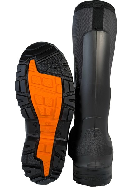 Polly Boot Ranger Outdoor Çizme Poliüretan Neopren Avcı Balıkçı Çizmesi Siyah