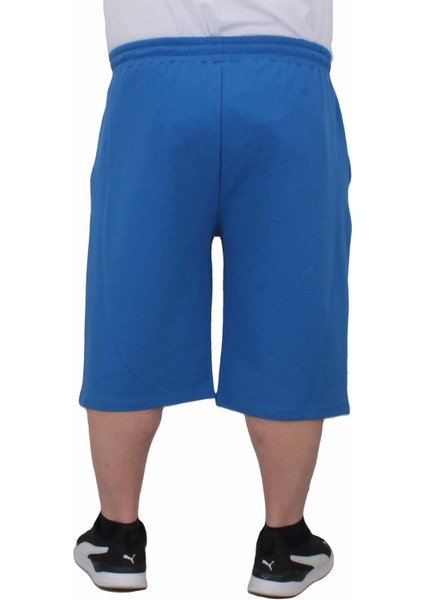 Mocgrande Erkek Büyük Beden Penye Şort Hard 24631 Saks modelleri