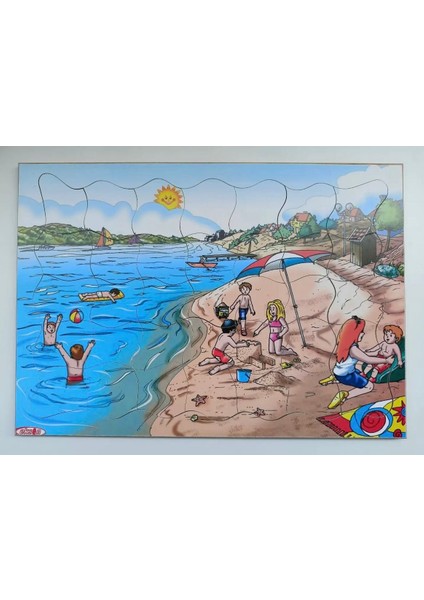 Yaz Mevsim Ahşap Yapboz Puzzle 25X35 Cm. 35 Parça