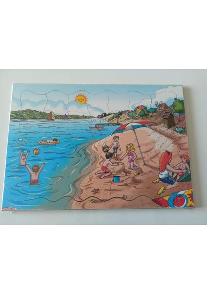 Yaz Mevsim Ahşap Yapboz Puzzle 25X35 Cm. 35 Parça