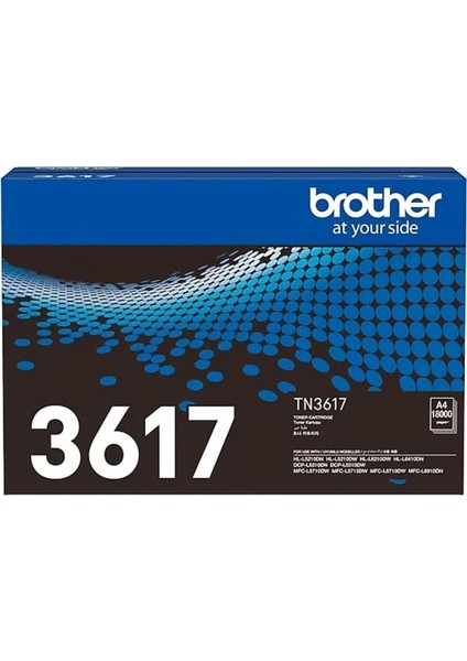 TN3617 Siyah Toner 18.000 Sayfa Orijinal Yüksek Kapasite Lazer Yazıcı Uyumlu