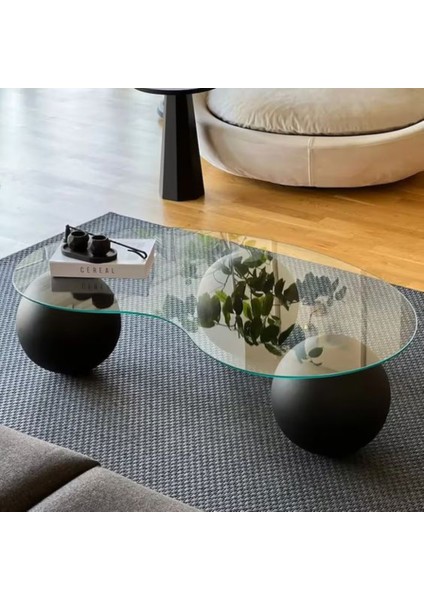 Modern Orta Sehpa & Cam Sehpa & Küre Sehpa & Top Sehpa - Siyah fiyatları