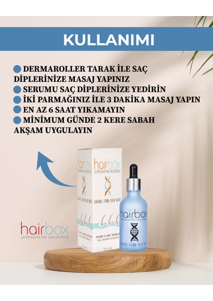 Hairbox Professional Hair Care Products  Change From Hair Root (3 Serum 1 Şampuan 1 Dermaroller