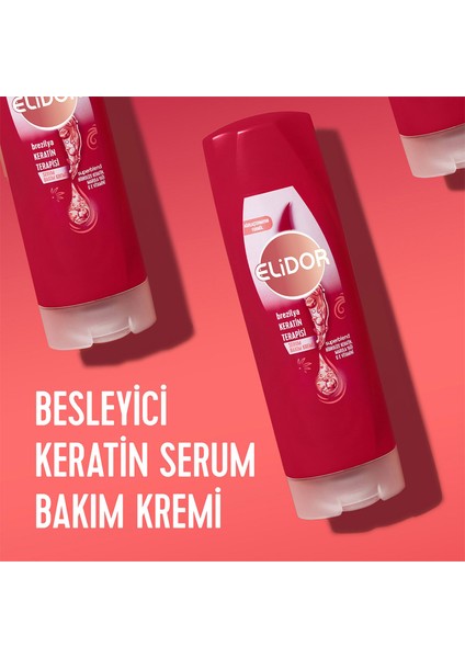 Serum Bakım Kremi Brezilya Keratin Terapisi Hidrolize Keratin Marula Yağı E Vitamini 350 ml