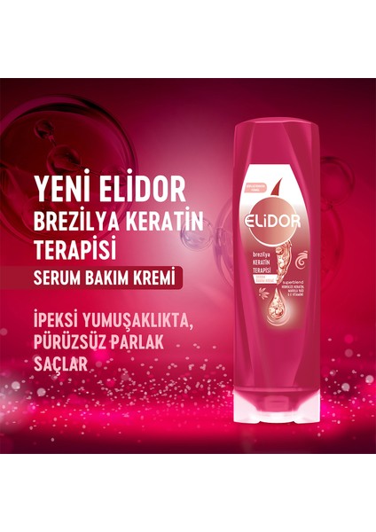 Serum Bakım Kremi Brezilya Keratin Terapisi Hidrolize Keratin Marula Yağı E Vitamini 350 ml