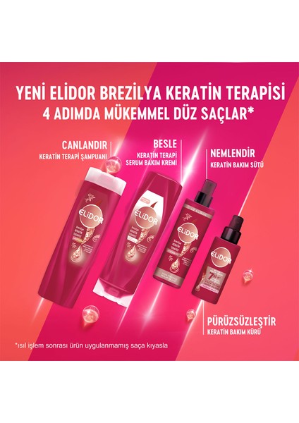 Serum Bakım Kremi Brezilya Keratin Terapisi Hidrolize Keratin Marula Yağı E Vitamini 350 ml